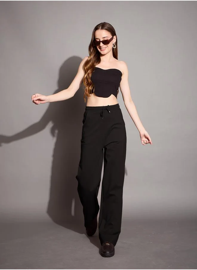 SASSAFRAS High Rise Relaxed Fit Pants