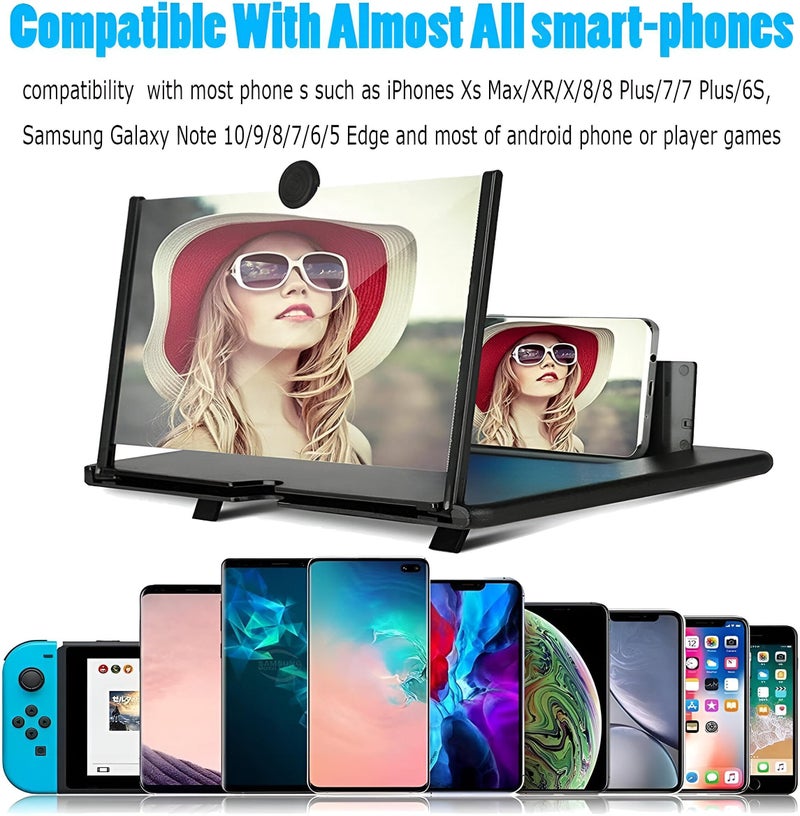 Portable Display - Foldable Screen Magnifier for Enhanced Viewing - Ideal for Movies, Series, and Gaming on the Go - Fits All Smartphone Models (Assorted Colors) - Image 2