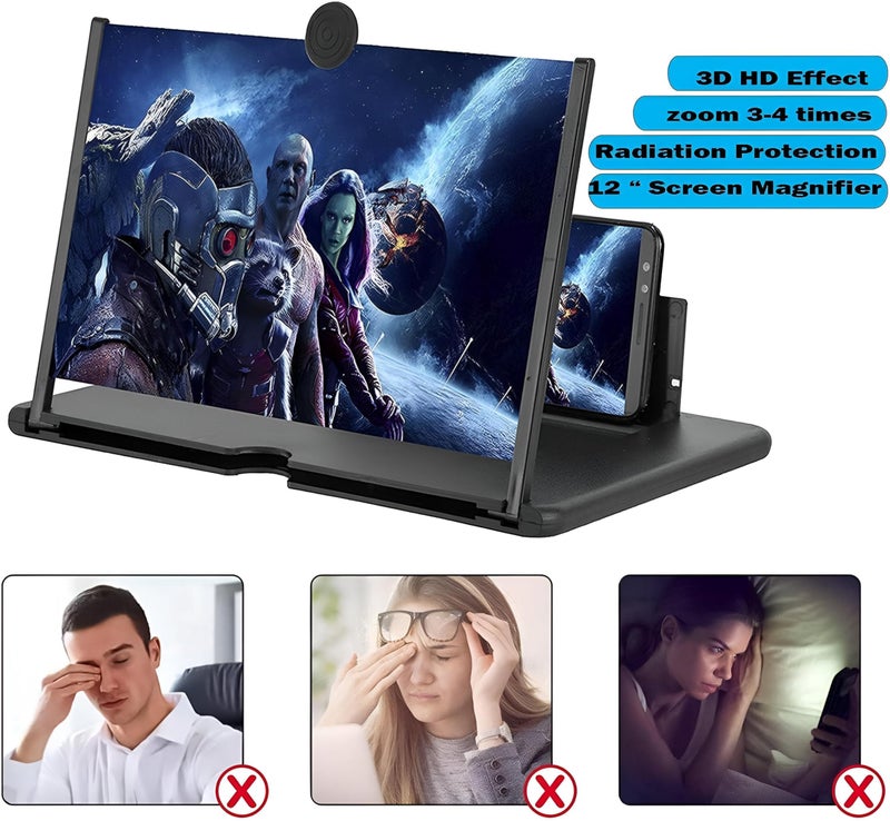 Portable Display - Foldable Screen Magnifier for Enhanced Viewing - Ideal for Movies, Series, and Gaming on the Go - Fits All Smartphone Models (Assorted Colors) - Image 3