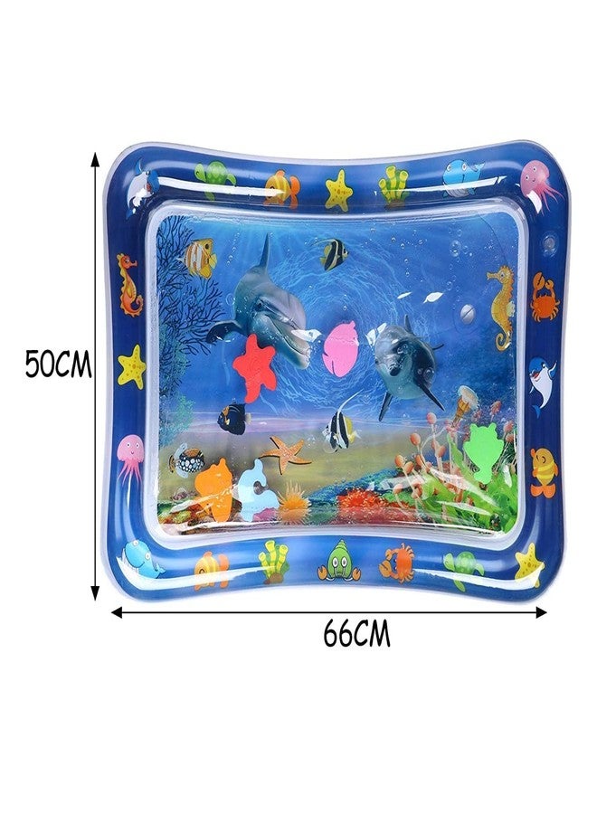 Dustex Baby Kids Water Play Mat Toys Inflatable Tummy Time Leakproof Water Play Mat, Fun Activity Play Center Indoor and Outdoor Water Play Mat for Baby Random Design (Baby Water Mat) - Image 2