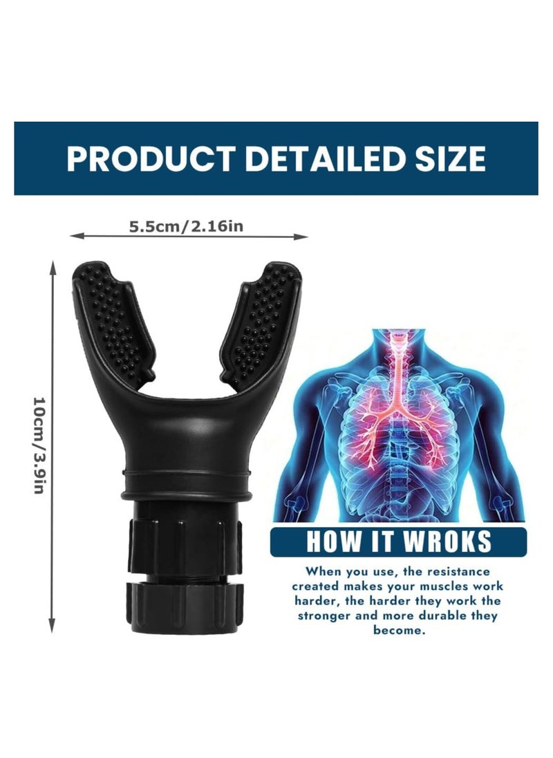 DELGREEN Lung Exerciser Expander, Lung Breathing Exerciser, Silicone Deep Breathing Exerciser, Increase Lung Capacity, Improve Sleep  - Image 2