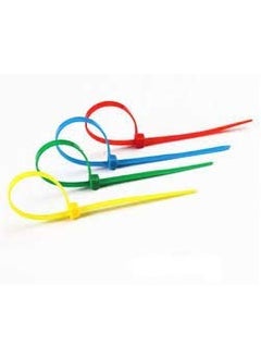EXCEL IMPEX Excel Impex Multicolor Cable Tie Nylon Wire Management Ties Cable Zip Ties Self Locking Ties 2mm x 200mm Set of 100  - Image 2