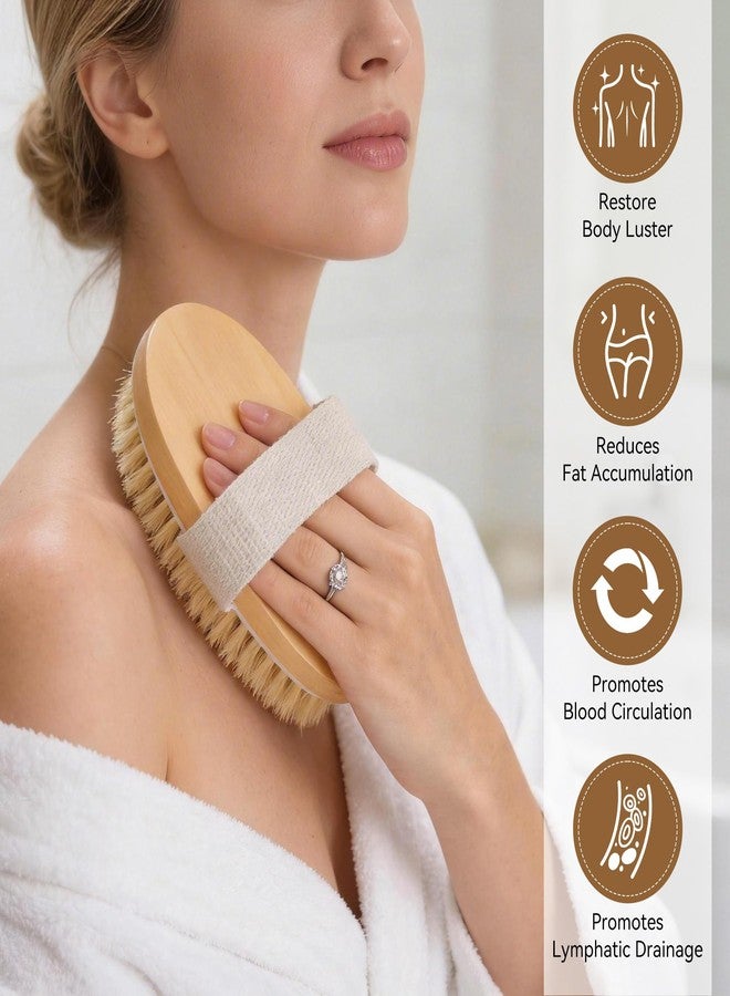 LOVEWEE 7-in-1 Body Brush Set for Shower & Dry Brushing - Long Handle Back Scrubber, 3 Replaceable Bristle Heads, Silicone Face Cleanser & Loofah - Exfoliating, Smooth Skin & Home Spa Kit - Image 3