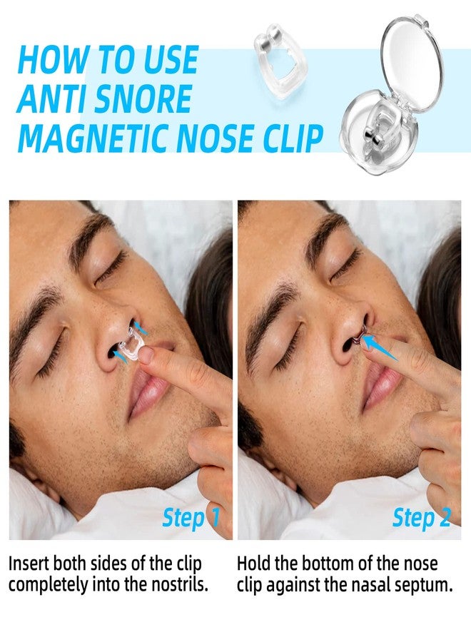 Shaostain Anti Snoring Devices, Silicone Magnetic Anti Snoring Nose Clip, 6PCS Snore Stopper, Effective to Stop Snoring, Quieter Restful Sleep (White) - Image 4