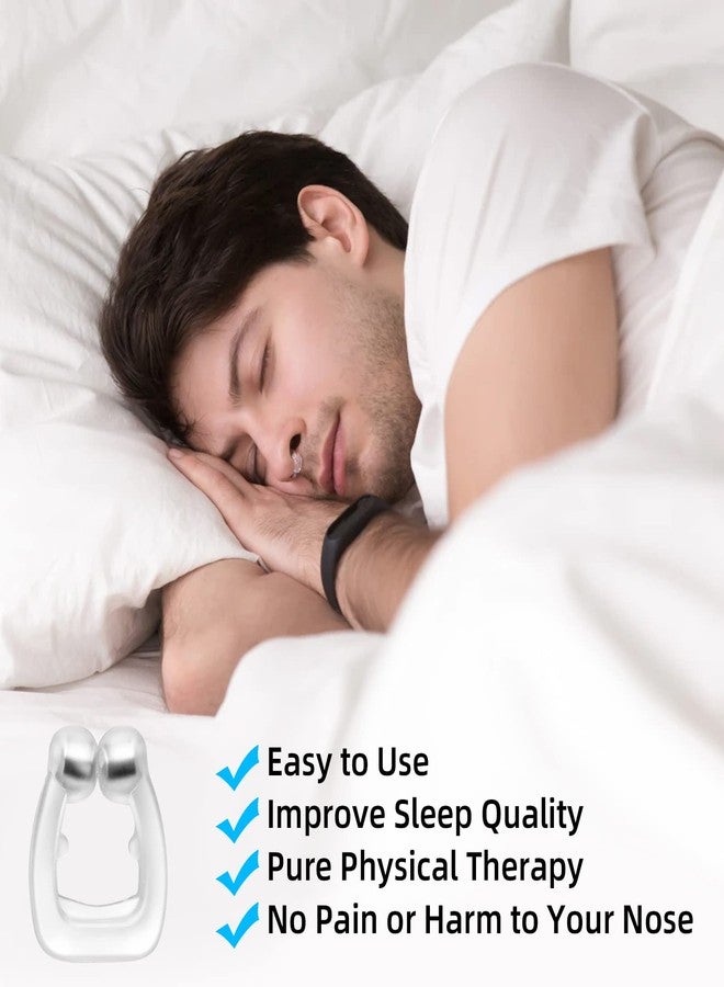 Shaostain Anti Snoring Devices, Silicone Magnetic Anti Snoring Nose Clip, 6PCS Snore Stopper, Effective to Stop Snoring, Quieter Restful Sleep (White) - Image 5