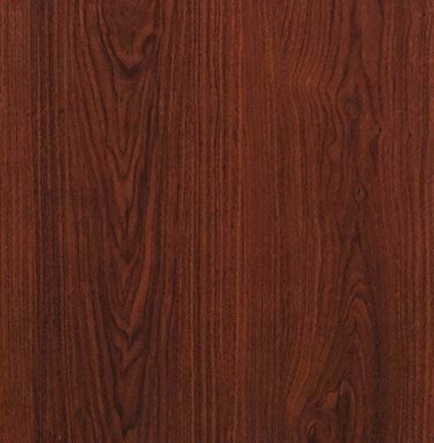 CiCiwind 118”x17.7”Red Brown Wood Peel and Stick Wallpaper Wood Contact Paper for Cabinets Closets Self-Adhesive Removable Textured Wallpaper Decorative Contact Paper for Walls Covering Vinyl Film - Image 1