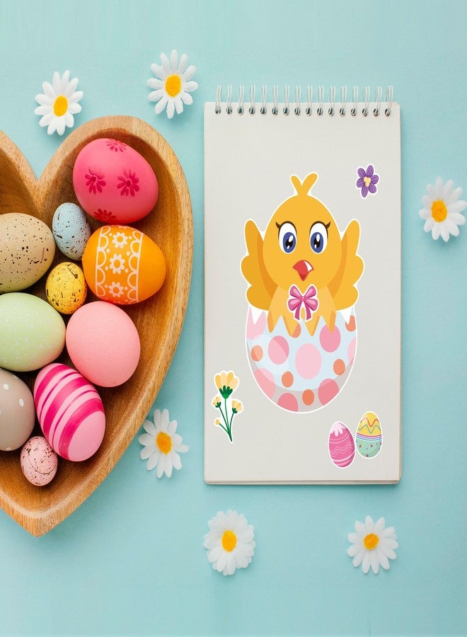 OHOME Easter Basket Stuffers for Kids - DIY Happy Egg Bunny Sticker Crafts Stickers for Toddlers,Kids Easter Gifts Decor Treats Games Toys Activities Party Favor Supplies(24 Sheets) - Image 4