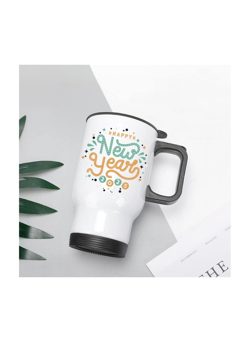 PRINTSHOP4ME Happy New Year Design Printed Travel Mug With New Year Theme Suitable Gift For Family And Friends And Special Person  - Image 4
