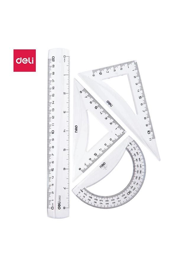 Deli Ruler Set 4 Pcs