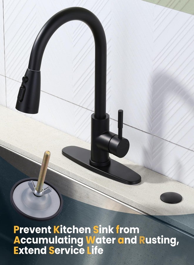 ALEASHA Kitchen Sink Hole Cover, Faucet Hole Cover for Kitchen Sink, Tap Hole Plate Stopper Cover Blanking Metal Plug, Matte Black - Image 4