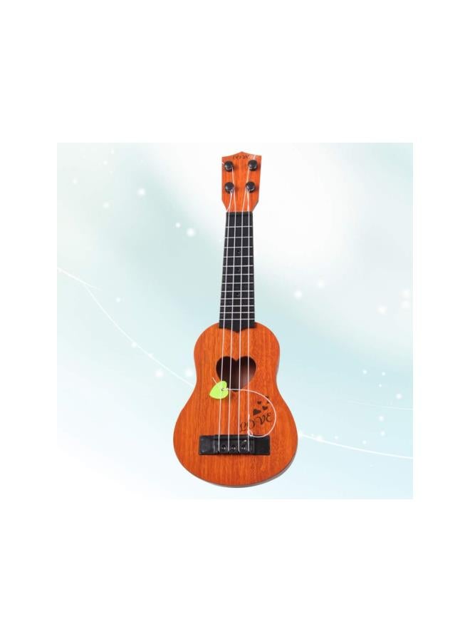 Ukulele Guitar Soprano Ukulele Children Small Ukulele Mini Guitar Playing Toy Beginner Ukulele with Four Strings (Khaki)  - Image 5