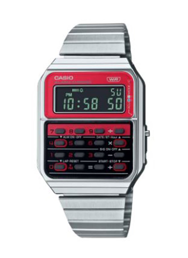 CASIO Digital Square Shape Stainless Steel Wrist Watch CA-500WE-4BDF - 34.4 Mm  - Image 1
