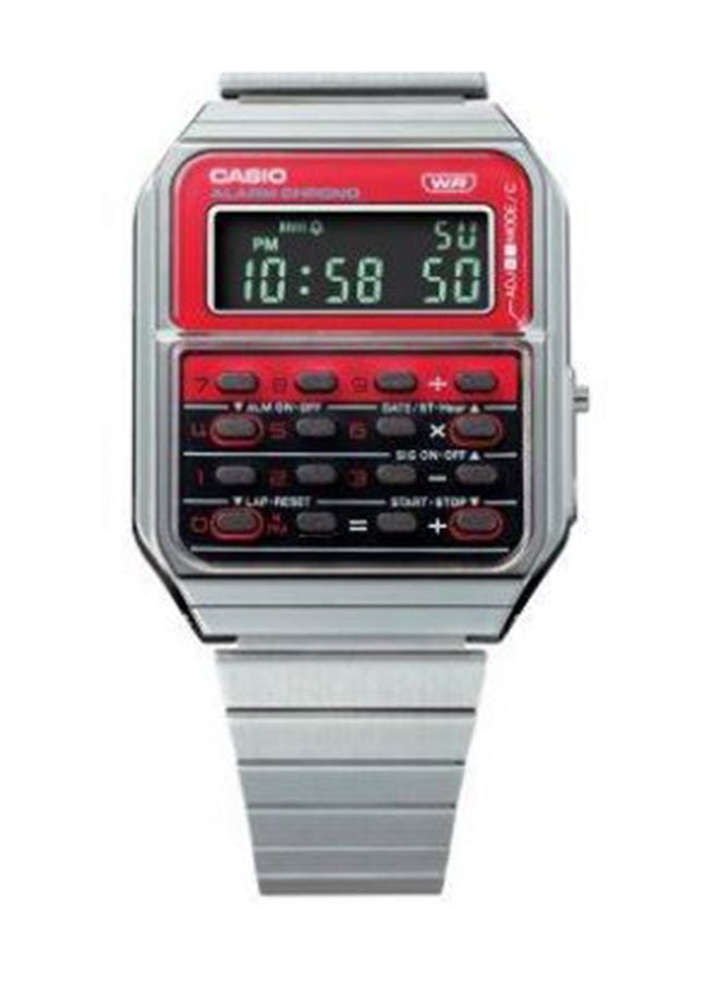 CASIO Digital Square Shape Stainless Steel Wrist Watch CA-500WE-4BDF - 34.4 Mm  - Image 2