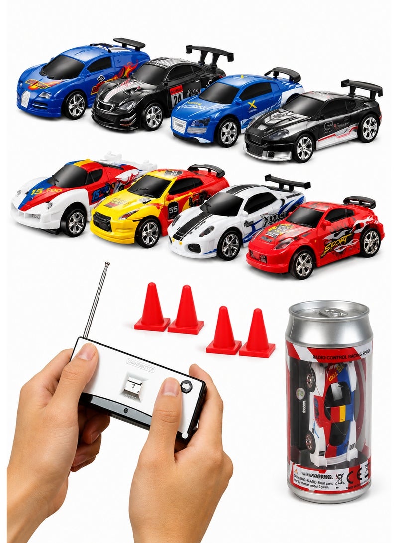 Mini Remote Control Racing Car in Can | RC Sports Car Toy with 2.4GHz Remote Controller | Rechargeable Racing Car | Kids Gift Car Size: Approx. 7 × 3 × 2.5 cm - Image 3