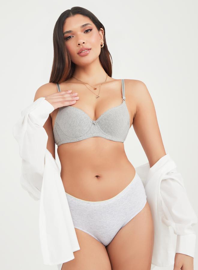 Styli مجموعة من 4 قطع - شورت مطاطي متباين الألوان من القطن - Image 2