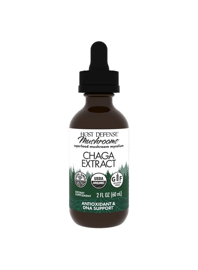 Host Defense Chaga Extract - Immune System Support Supplement - Chaga Mushroom for Antioxidant Activity Support - Liquid Dietary Mushroom Supplement - 2 fl oz (60 Servings)* - Image 1