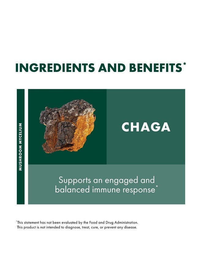Host Defense Chaga Extract - Immune System Support Supplement - Chaga Mushroom for Antioxidant Activity Support - Liquid Dietary Mushroom Supplement - 2 fl oz (60 Servings)* - Image 4