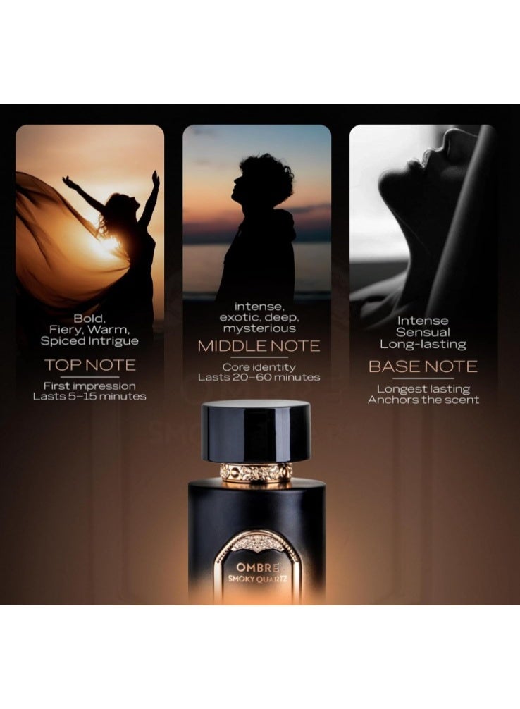 Sapil Ombre Smoky Quartz Eau De Parfum 100ml, Affordable Luxury Perfume, Luxurious Fragrance with Spiced Vanilla Top Notes, Bold Blend Perfumes for Men and Women - Image 3