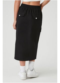 FOREVER 21 Zip-Front Cargo Midi Skirt  - Image 4