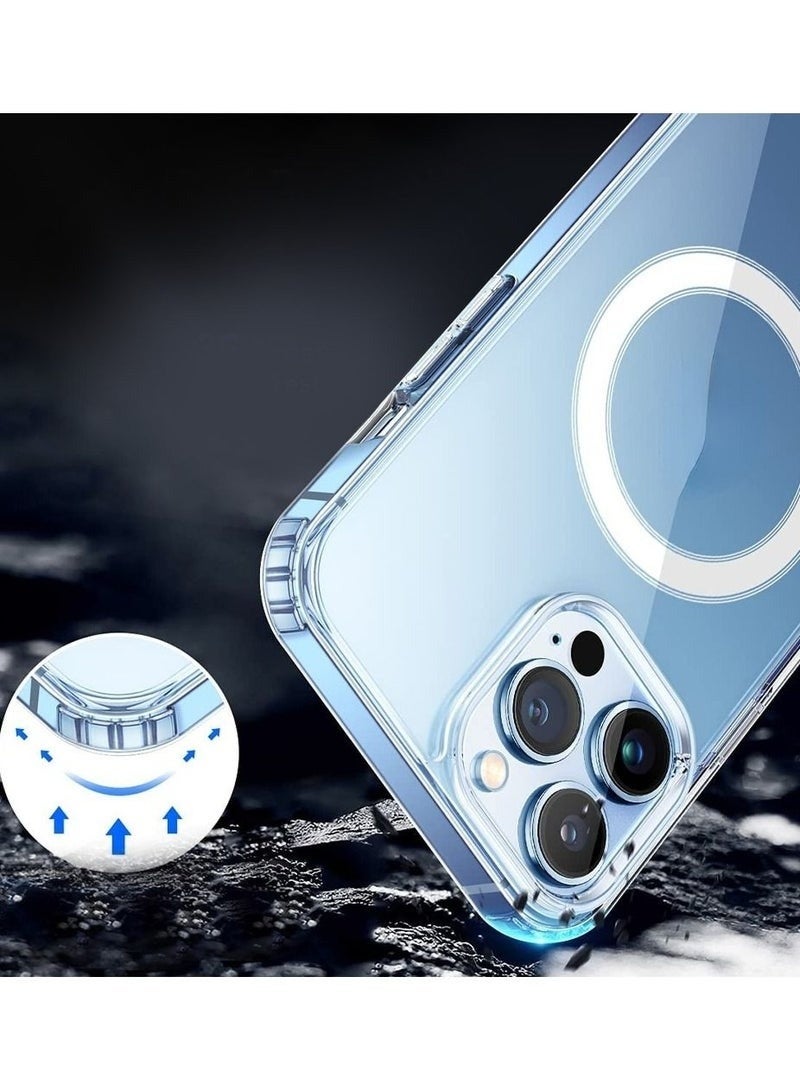 iPhone 12 Pro Max Clear Case with Magsafe Magnetic Wireless Charging Compatible Cover - Image 2