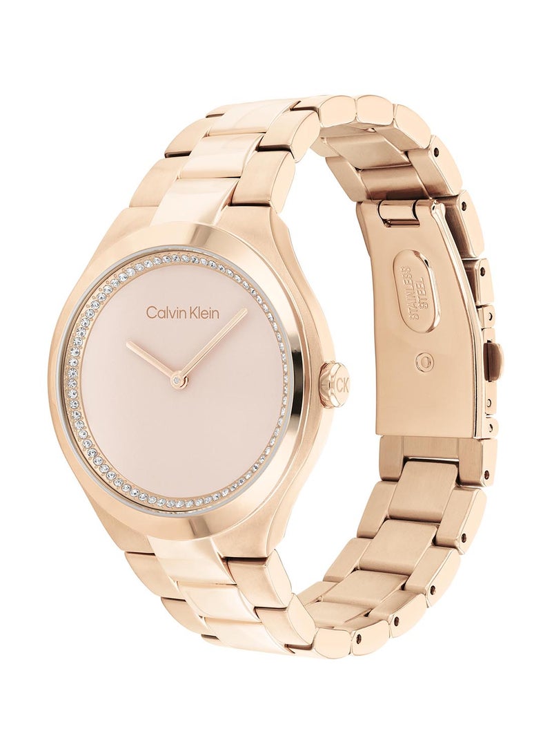 CALVIN KLEIN Women's Analog Round Shape Stainless Steel Wrist Watch 25200368 - 36 Mm - Image 1