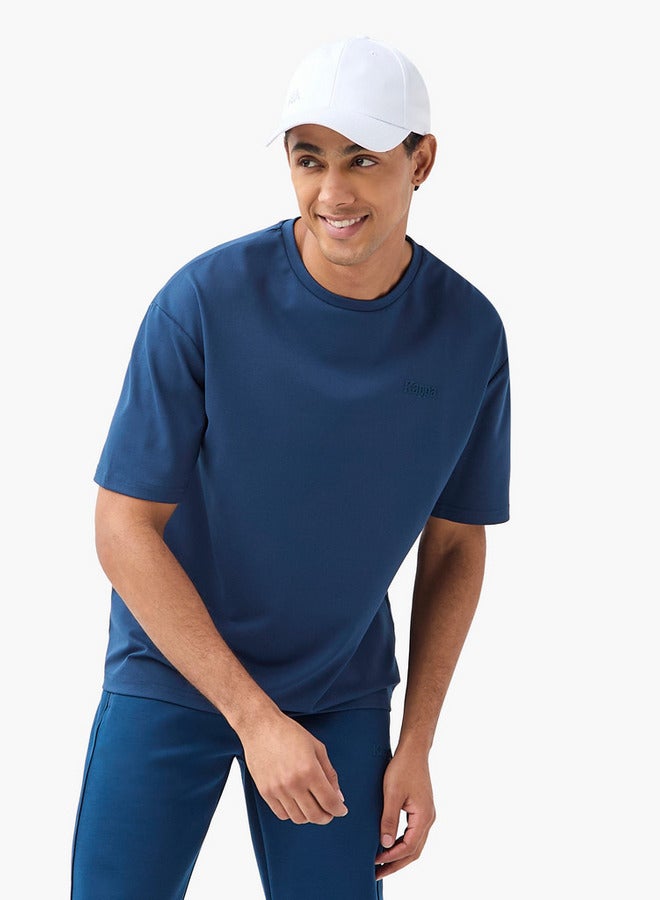 كابا تيشيرت بياقة ضيّقة وأكمام قصيرة وشعار من كابا - Image 1