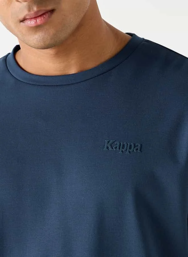 Kappa Kappa Logo Detail Crew Neck T-shirt with Short Sleeves