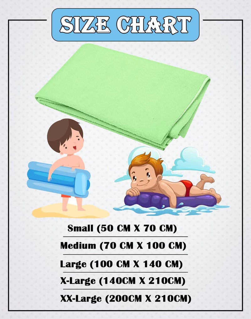 BTfash Baby Waterproof Reusable Super Soft Fast Drying Mattress Protector Medium Green - Image 3