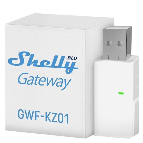 Shelly BLU Gateway | Bluetooth WiFi Gateway in a USB-A dongle | Home Automation | Compatible with Alexa & Google Home | iOS Android App | WiFi Range Extender | Wire-Free - Image 1