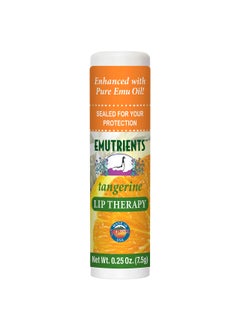 Montana Emu Ranch Montana Emu Ranch  Lip Therapy Lip Balm  025 Ounce  Tangerine Flavor  Made with Pure Emu Oil 