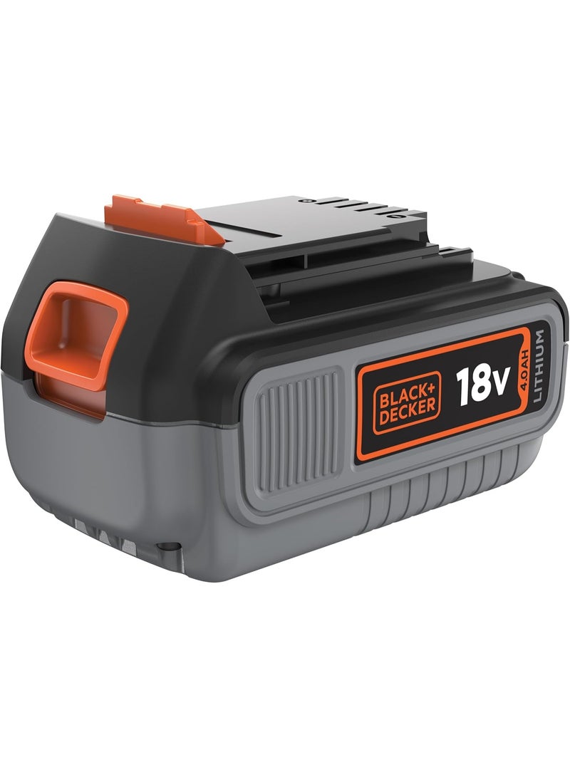 BLACK+DECKER Lithium Ion Battery For Cordless Power Tools 4.0Ah Li-Ion Orange Black 18V - Image 2