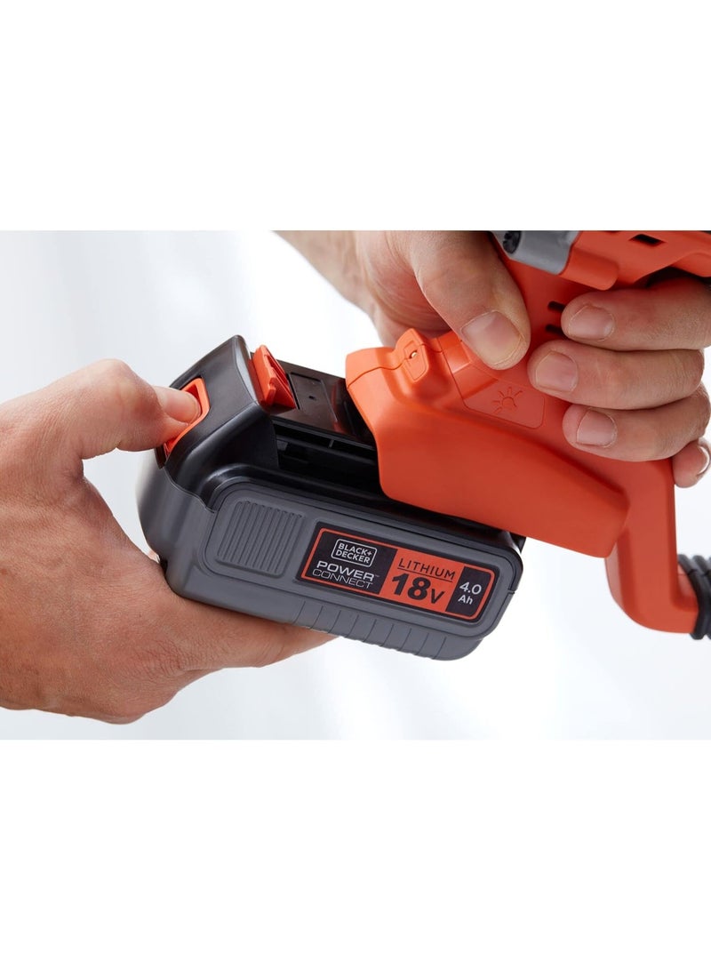 BLACK+DECKER Lithium Ion Battery For Cordless Power Tools 4.0Ah Li-Ion Orange Black 18V - Image 3