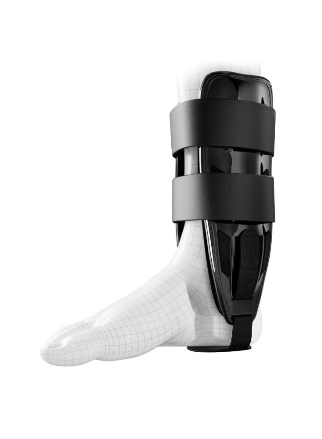 Air Gel Stirrup Ankle Brace with Adjustable Side Stabilizers - Removable Cold Therapy Air Cushion & Gel Pad System - Professional Orthopedic Joint Guard for Sprains & Recovery