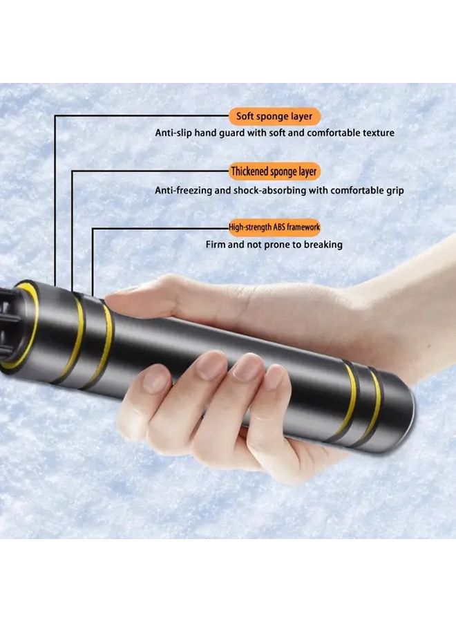Portable Manual Ice Scraper And Snow Shovel Heavy Duty Winter Car Windshield Snow Remover 1pc - Image 4