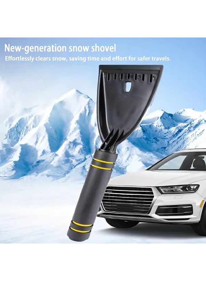 Portable Manual Ice Scraper And Snow Shovel Heavy Duty Winter Car Windshield Snow Remover 1pc - Image 2