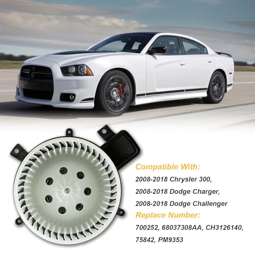 HPOPUAUTO 700252 Car Blower Motor for 2008-2018 Chrysler 300, 2008-2018 Dodge Challenger, 2008-2018 Dodge Charger 68037308AA CH3126140 - Image 3