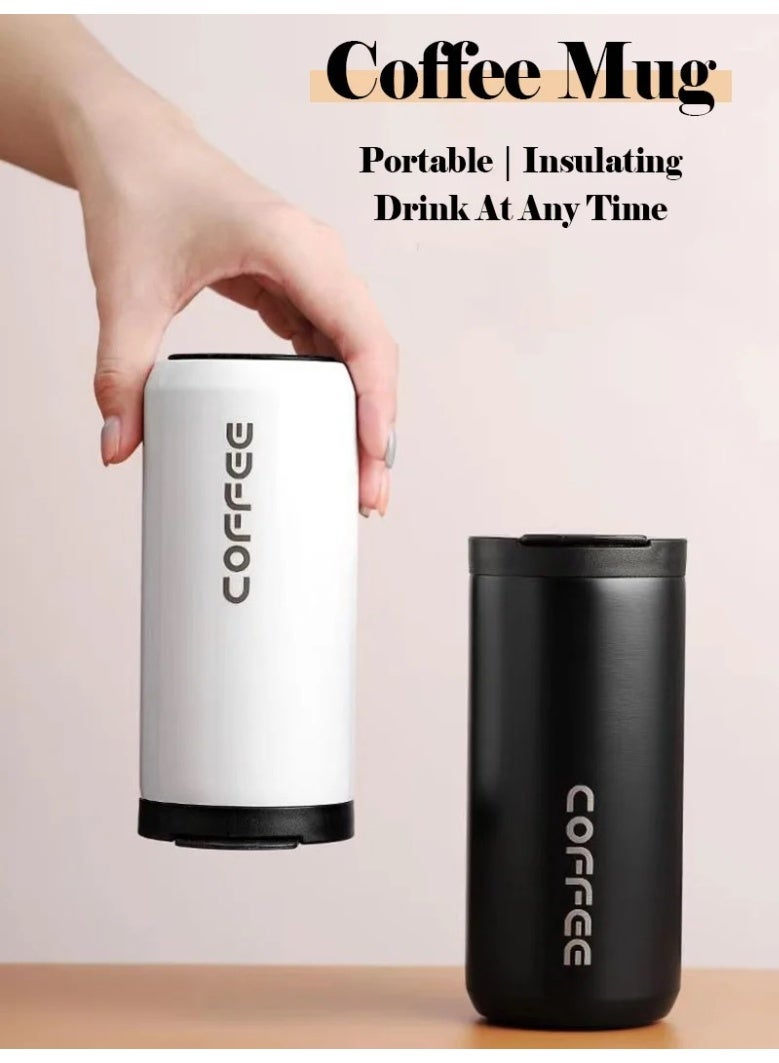 Coffee 400ml Stainless Steel Thermal Coffee Cup 304 Thermos Cup Leak Proof Portable Travel Thermal Cup Water Bottle - Image 5