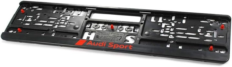 Audi Sport GmbH 3291900100 Number Plate Holder Original Sport Licence Plate Holder Black/Red - Image 2