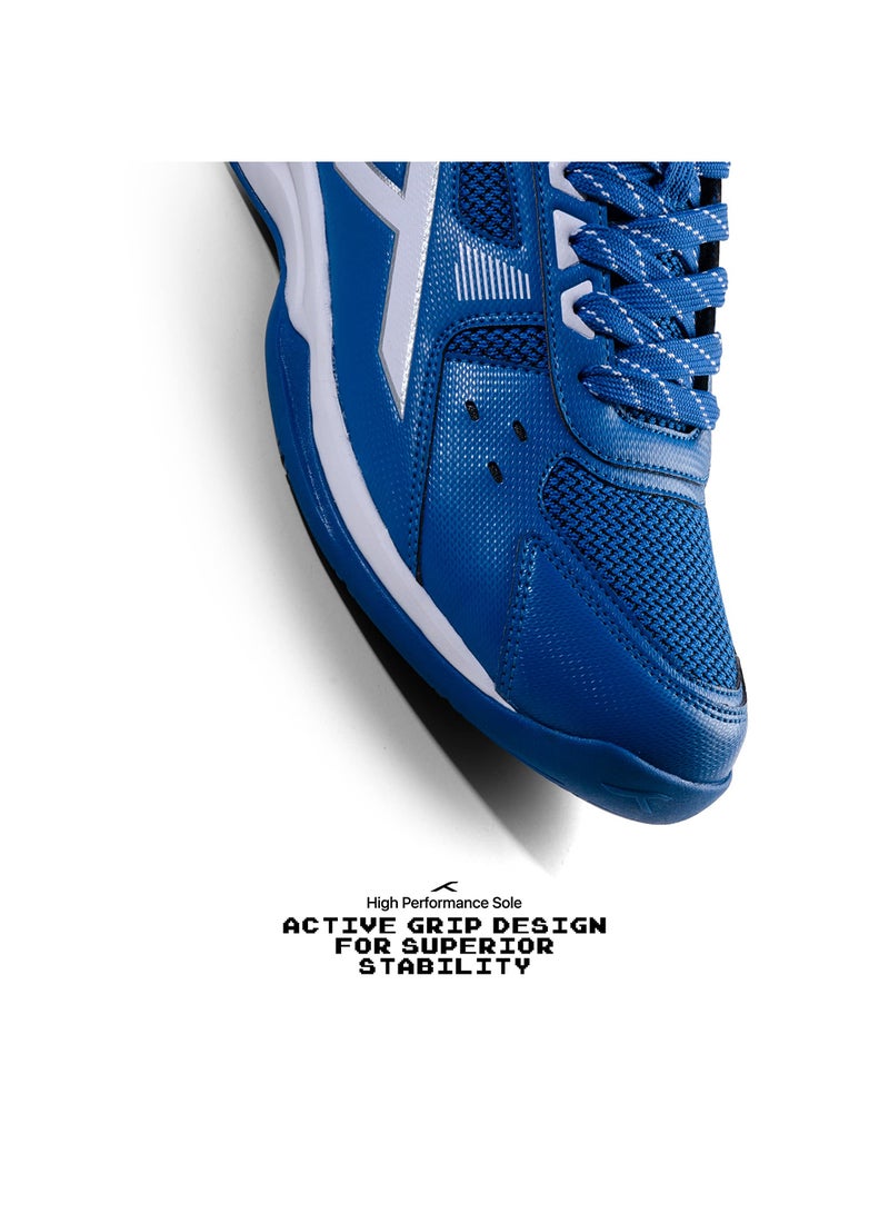 HUNDRED RAZE Badminton Shoe (UK 8 \ US 9 \ EU 42 ) | Mens and Boys | Non-Marking Shoe | Court Shoe | For Badminton, Squash, Tennis Players | X-Cushion, Active Grip Sole, Toe Assist - Image 5
