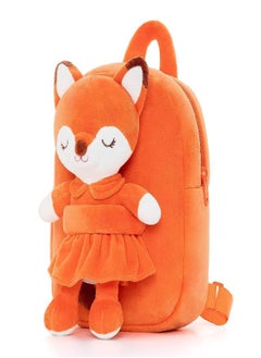 Lazada Lazada Toddler Backpack for Kids Girl Toys Fox Animal Plush Backpacks Baby Girl Gifts Age 2+ Brown  - Image 1