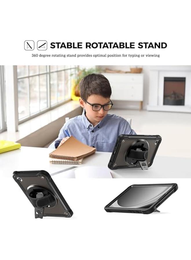 Procases Compatible For Galaxy Tab A9 8.7 Inch 2023 Case Heavy Duty Shockproof Rugged Case 360 Degree Rotatable Kickstand Protective Cover For 8.7" Tab A9 Tablet Sm X110 X115 X117 Black - Image 4