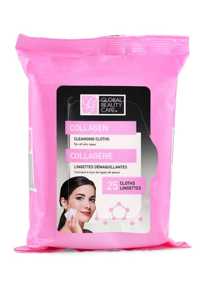 Global Beauty Care Retinol And Collagen Antiaging Makeup Cleansing Wipes 4Pk (100 Wipes) (Collagen) - Image 2