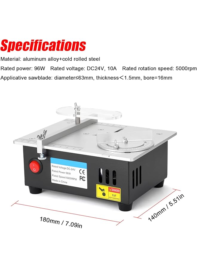 erorex Mini Multifunctional Table Saw Electric Desktop Saws Small Household Diy Cutting Tool Woodworking Bench Lathe Machine  - Image 5