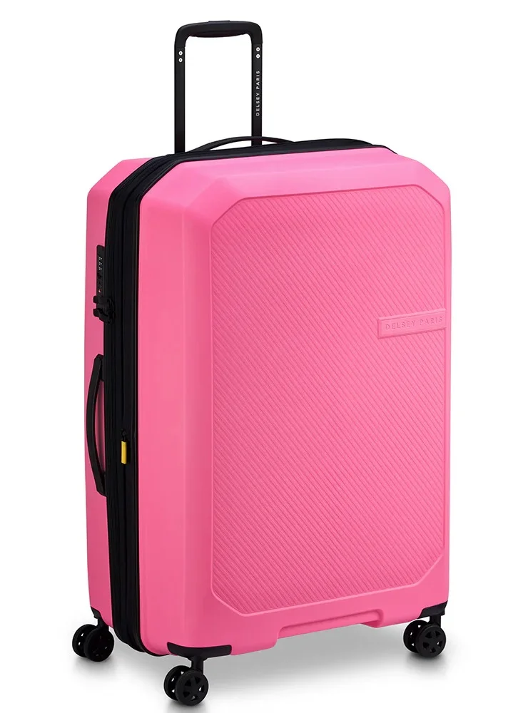 DELSEY Paris Anvers 65 cm Expandable 4 Double-Wheeled Medium Checkin Suitcase Trolley - Light Pink