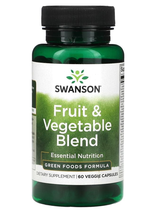 خليط الفواكه والخضروات 60 كبسولة نباتية