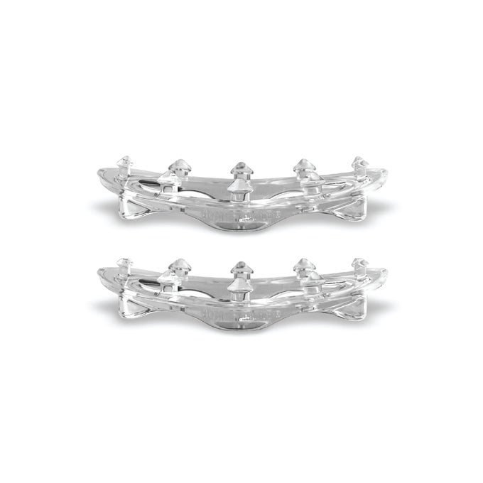 CURVED BAR SOAP GRIPPER NO GOO OR MESS SOAP HOLDER FOR BATH AND SHOWERS 2 PACK CLEAR