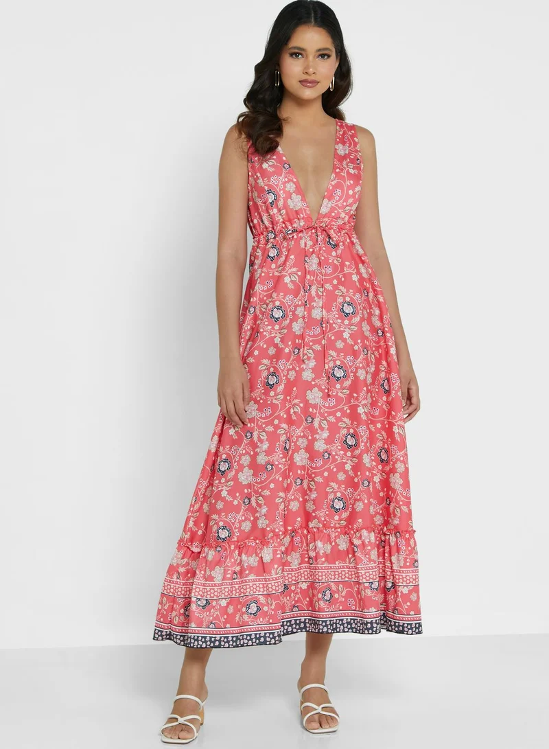 ELLA Plunge Neck Summer Dress