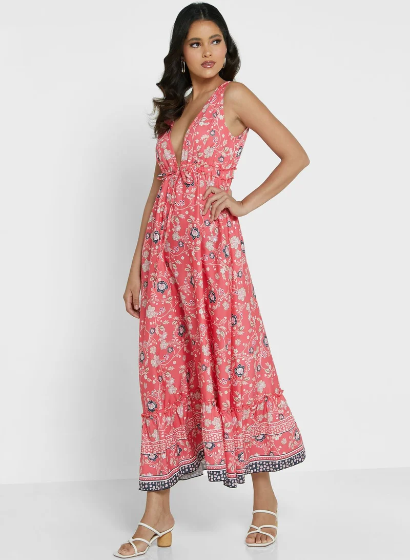 ELLA Plunge Neck Summer Dress