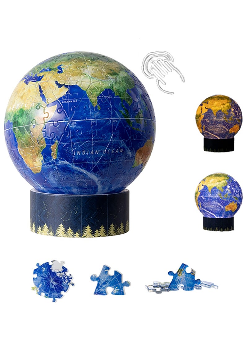 Generic LED Night Light - Earth Night Light, 3D Puzzle Table Lamp, Mood Lighting, Children's Puzzle Toys, Educational Toys, Can Be Used As Gifts For Children or Adults, Suitable For Various Scenes  - Image 1