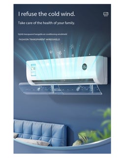 CityRiya-Long Air Conditioner Deflector Air Conditioning Wind Shield, Split Ac Adjustable Flow Deflector Preventing Ac From Blowing Directly, For Home Office Retractable Ac Windshield (Transparent hanging)  - Image 4